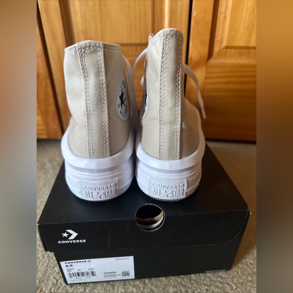 NEW Converse CTAS MOVE Platform  Women's Sz 6.5 Tan beach stone Khaki - Picture 3 of 5
